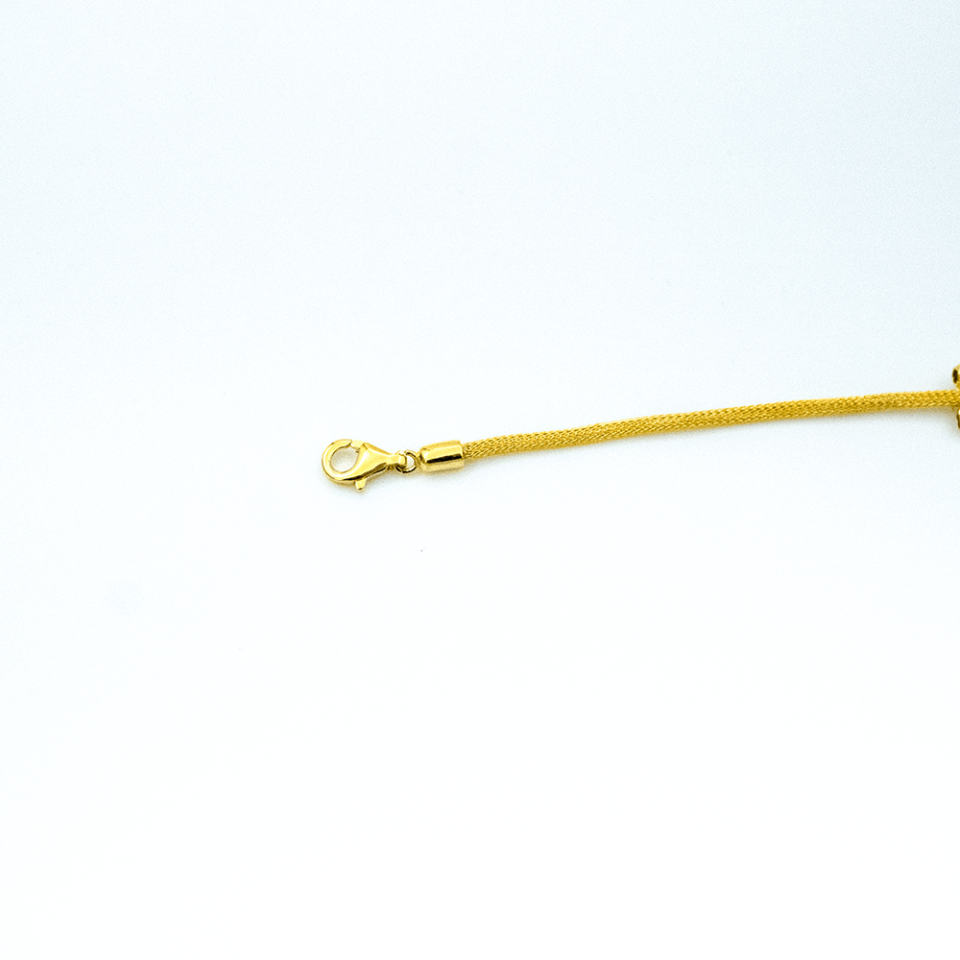 14 Ayar Parıltılı Yansımalar Altın Bileklik