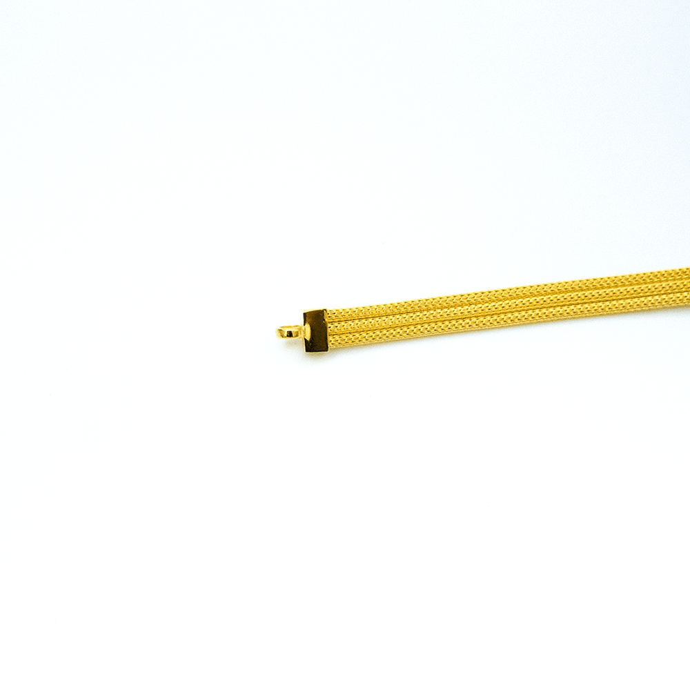 14 Ayar Parlak Sırlı Altın Bileklik