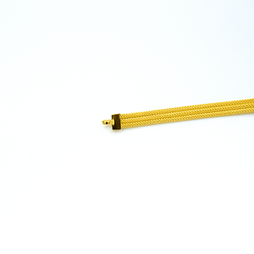 14 Ayar Parlak Sırlı Altın Bileklik