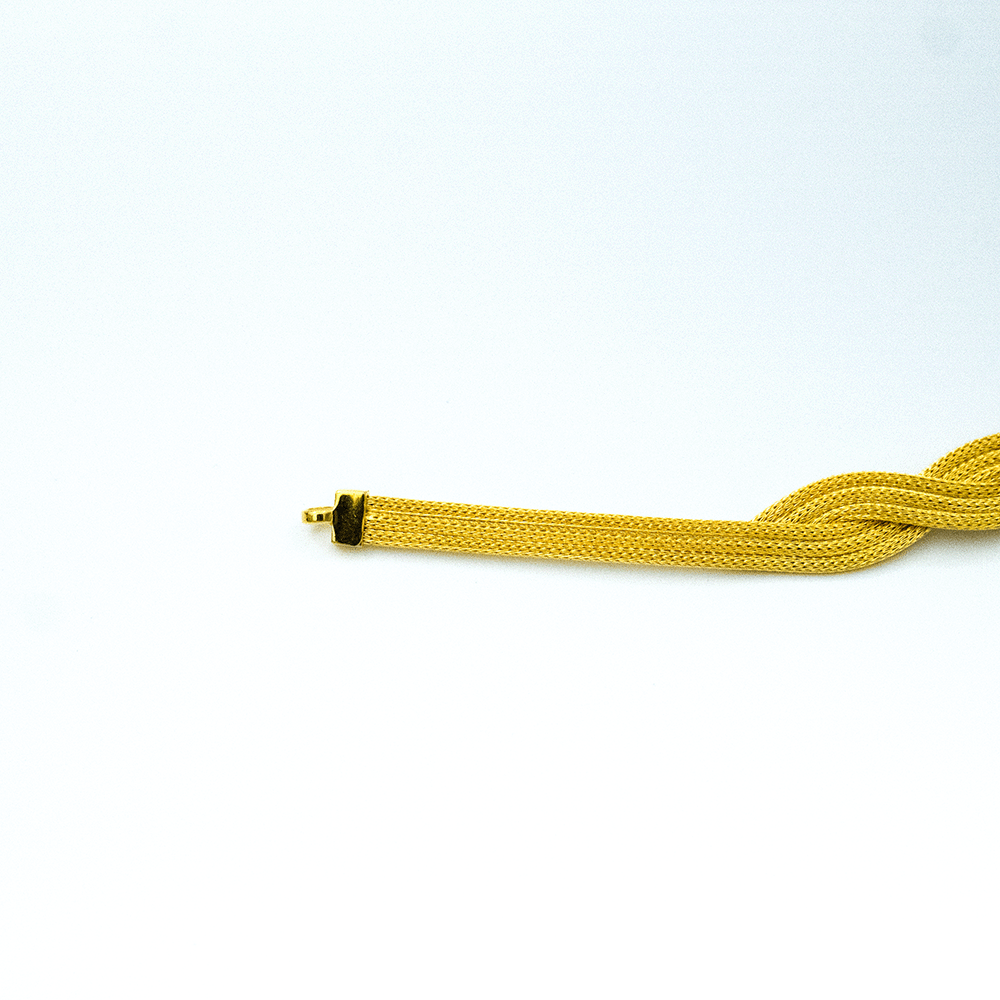 14 Ayar Zarif Parıltı Altın Bileklik