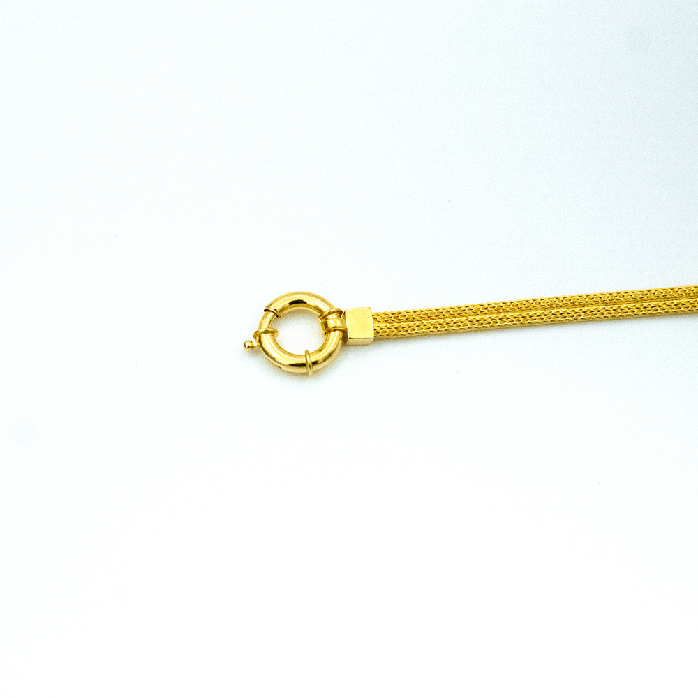 14 Ayar Gözde Parıltı Altın Bileklik