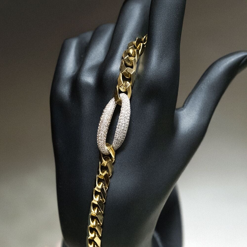 14 Ayar İnce Hat Altın Bileklik