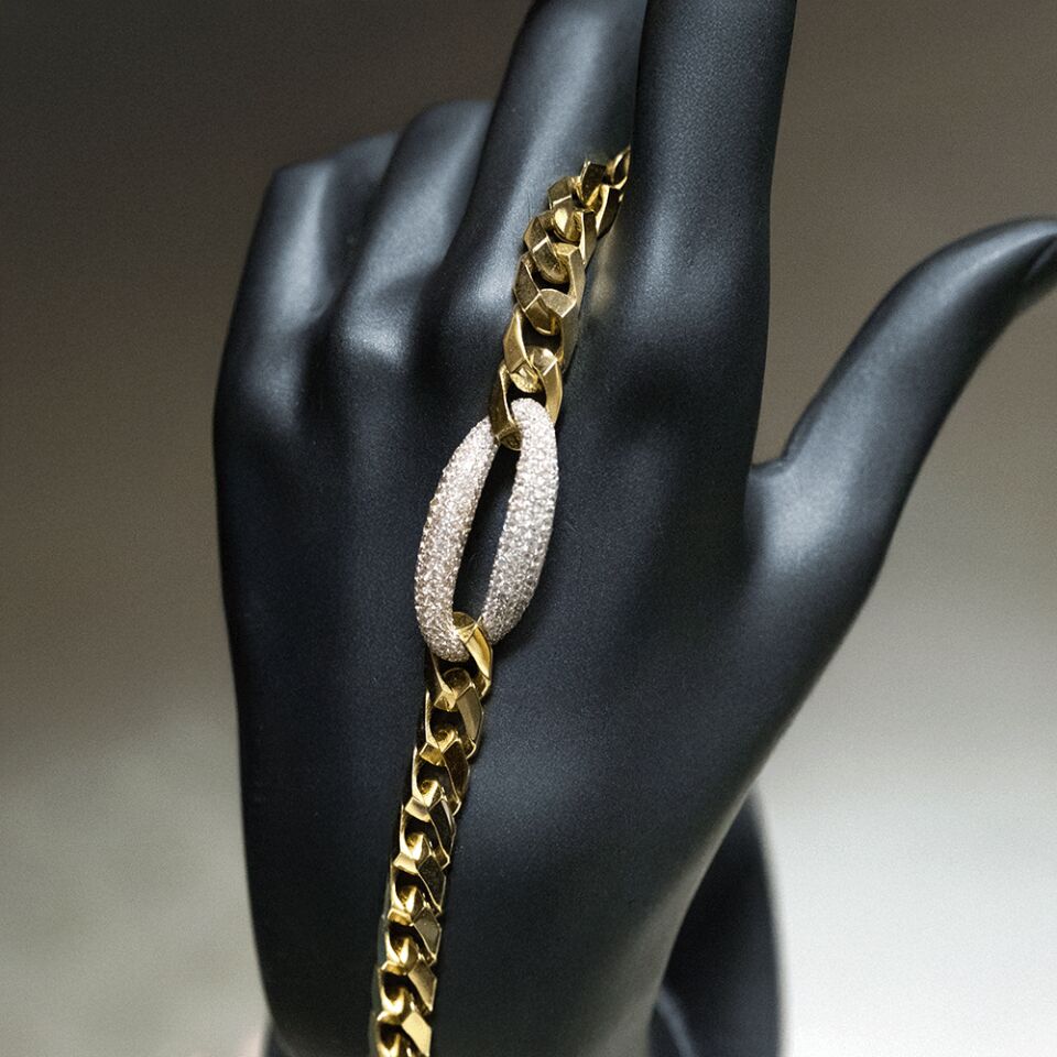 14 Ayar İnce Hat Altın Bileklik