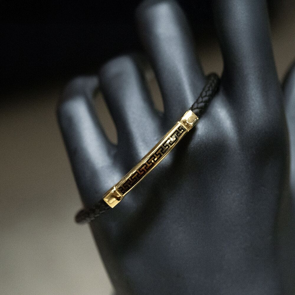 14 Ayar Düz Form Erkek Altın Bileklik